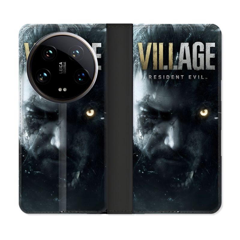 Housse cuir portefeuille Pour Xiaomi 14 Ultra Resident Evil