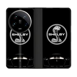 Housse cuir portefeuille Pour Xiaomi 14 Ultra Shelby