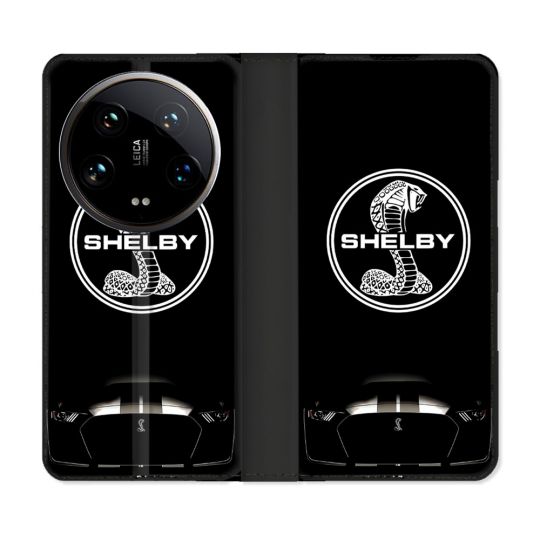 Housse cuir portefeuille Pour Xiaomi 14 Ultra Shelby