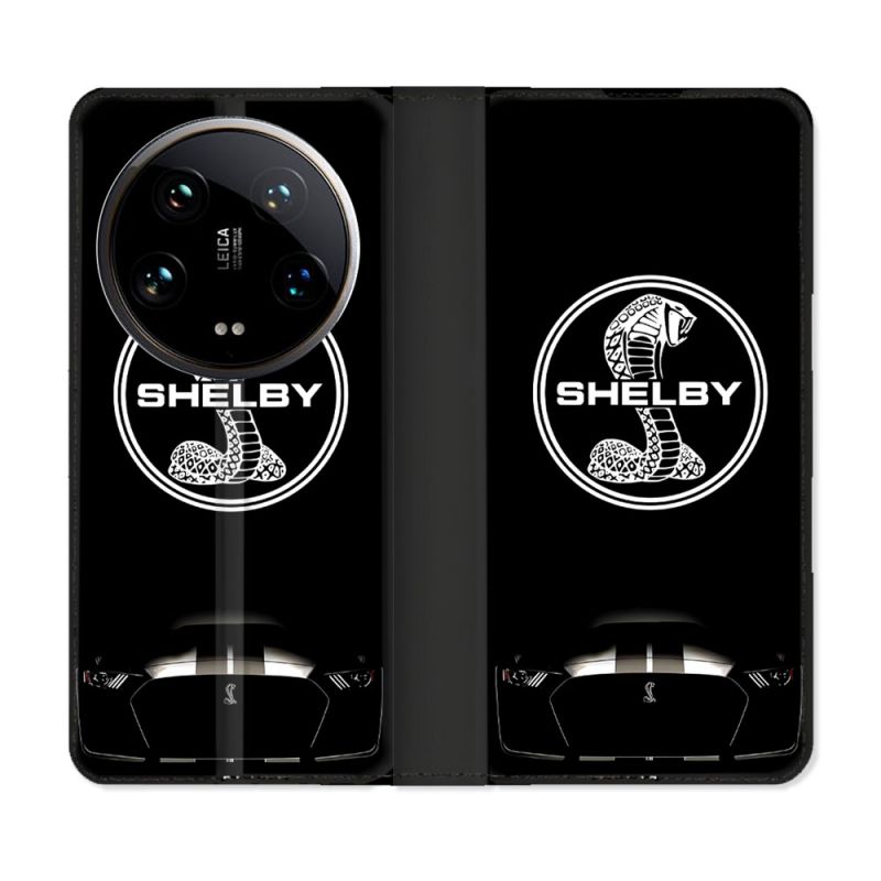 Housse cuir portefeuille Pour Xiaomi 14 Ultra Shelby