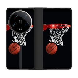 Housse cuir portefeuille Pour Xiaomi 14 Ultra Sport Basket Panier