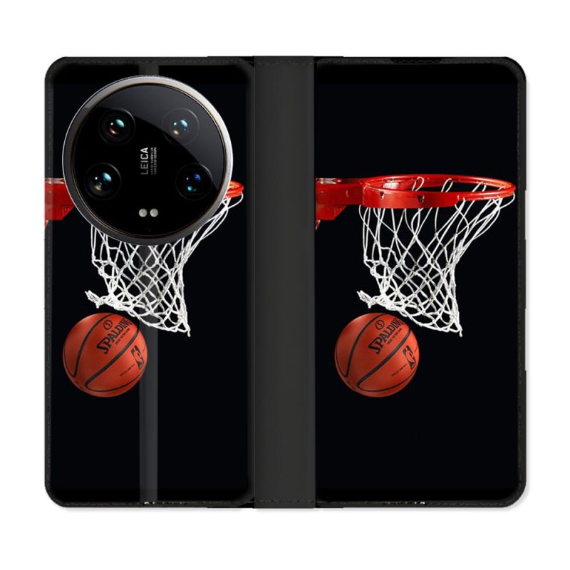 Housse cuir portefeuille Pour Xiaomi 14 Ultra Sport Basket Panier