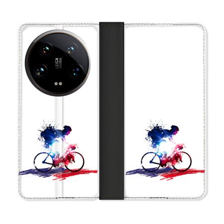 Housse cuir portefeuille Pour Xiaomi 14 Ultra Sport Cyclisme France