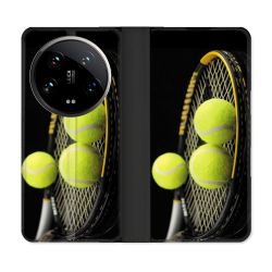 Housse cuir portefeuille Pour Xiaomi 14 Ultra Sport Tennis Balls