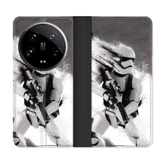 Housse cuir portefeuille Pour Xiaomi 14 Ultra Star Wars - Trooper