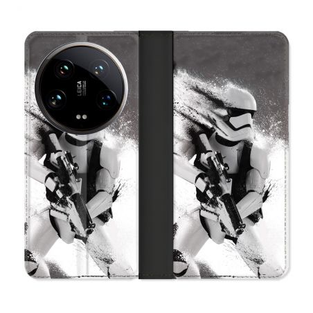 Housse cuir portefeuille Pour Xiaomi 14 Ultra Star Wars - Trooper