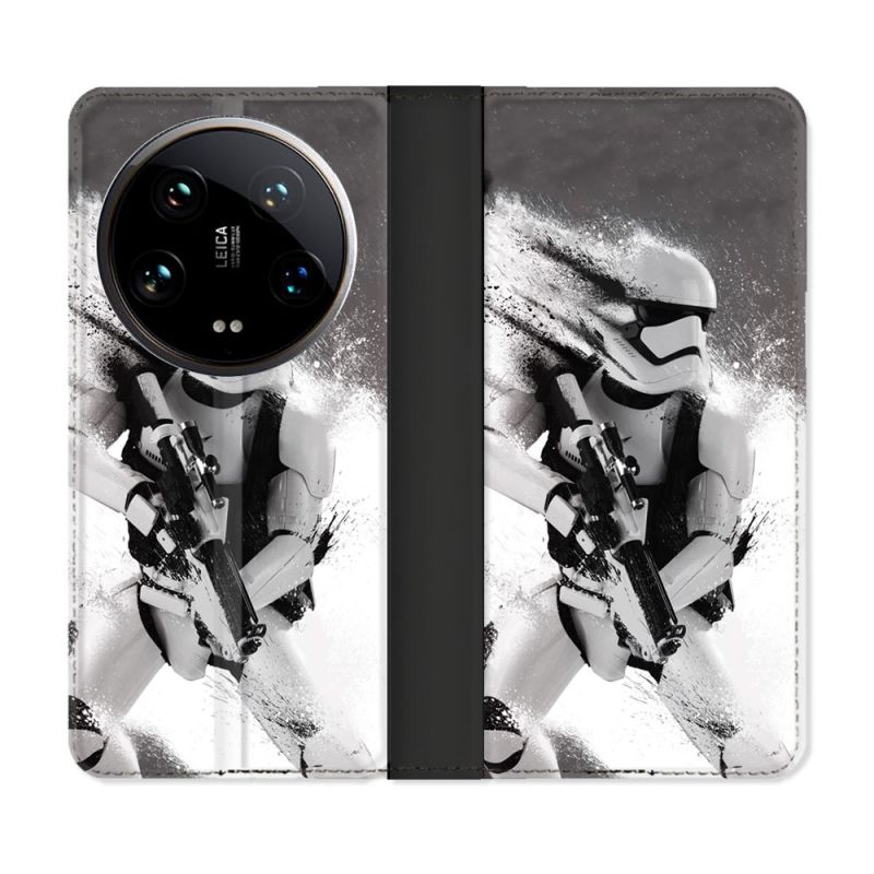 Housse cuir portefeuille Pour Xiaomi 14 Ultra Star Wars - Trooper