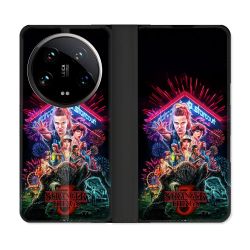 Housse cuir portefeuille Pour Xiaomi 14 Ultra Stranger Things Affiche 3