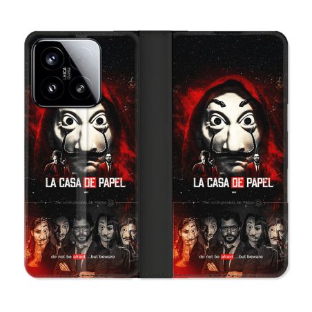 Housse cuir portefeuille Pour Xiaomi 15 La Casa De Papel