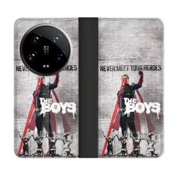 Housse cuir portefeuille Pour Xiaomi 14 Ultra The Boys Affiche