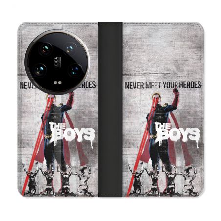 Housse cuir portefeuille Pour Xiaomi 14 Ultra The Boys Affiche