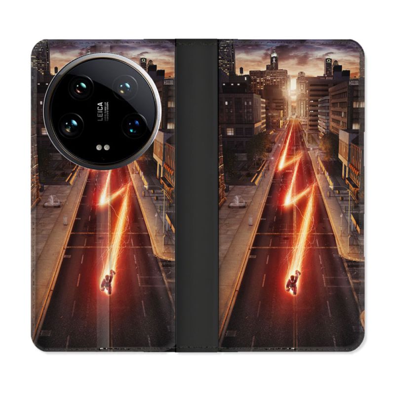 Housse cuir portefeuille Pour Xiaomi 14 Ultra The Flash City
