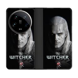 Housse cuir portefeuille Pour Xiaomi 14 Ultra The Witcher Noir