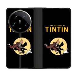 Housse cuir portefeuille Pour Xiaomi 14 Ultra Tintin Classique