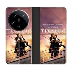 Housse cuir portefeuille Pour Xiaomi 14 Ultra Titanic