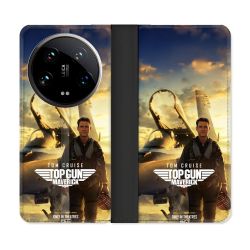 Housse cuir portefeuille Pour Xiaomi 14 Ultra Top Gun