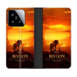 Housse cuir portefeuille Pour Xiaomi 15 Le Roi Lion Affiche
