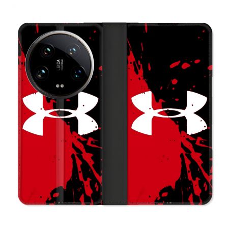 Housse cuir portefeuille Pour Xiaomi 14 Ultra Under Armour