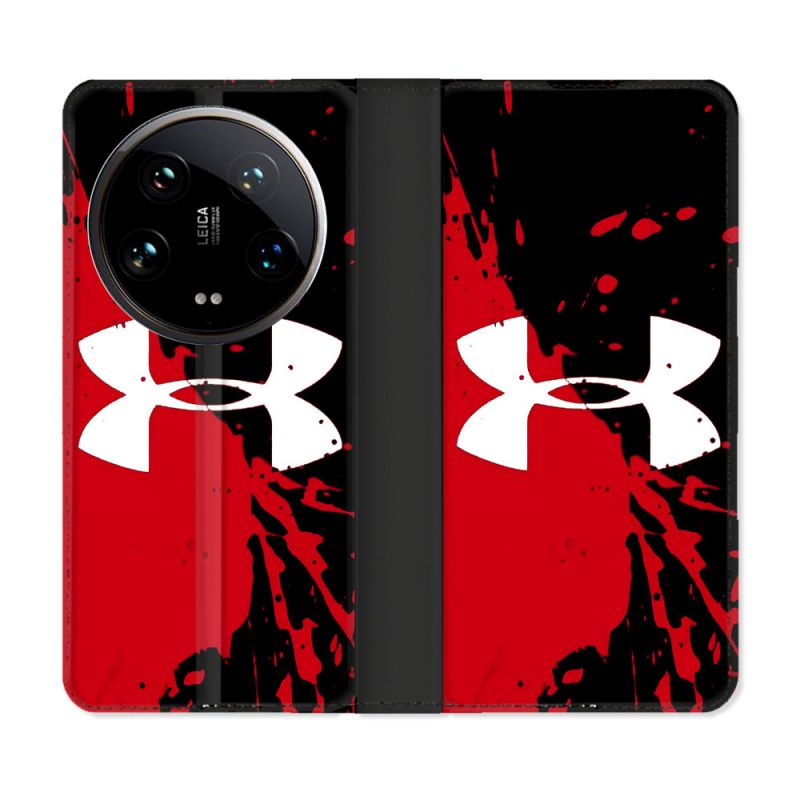 Housse cuir portefeuille Pour Xiaomi 14 Ultra Under Armour
