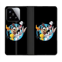 Housse cuir portefeuille Pour Xiaomi 15 Looney Tunes