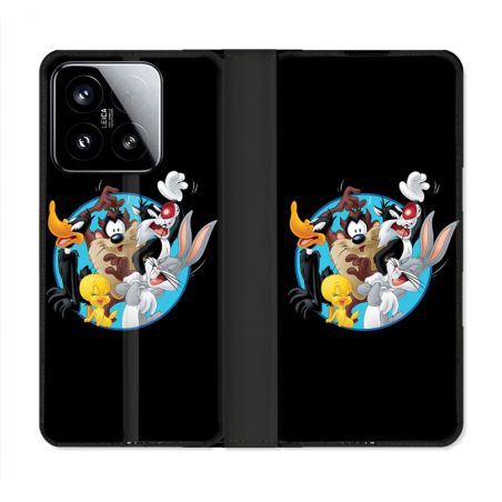 Housse cuir portefeuille Pour Xiaomi 15 Looney Tunes