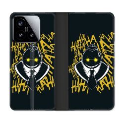 Housse cuir portefeuille Pour Xiaomi 15 Manga Assassination Classroom Kuro Noir