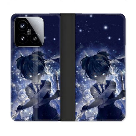 Housse cuir portefeuille Pour Xiaomi 15 Manga Assassination Classroom Nagisa