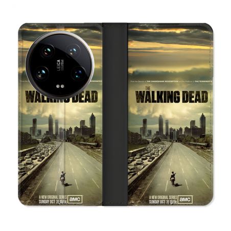 Housse cuir portefeuille Pour Xiaomi 14 Ultra Walking Dead