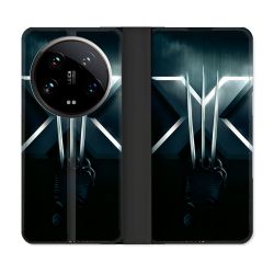 Housse cuir portefeuille Pour Xiaomi 14 Ultra Xmen