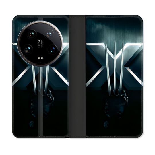 Housse cuir portefeuille Pour Xiaomi 14 Ultra Xmen