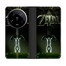 Housse cuir portefeuille Pour Xiaomi 14 Ultra Zelda