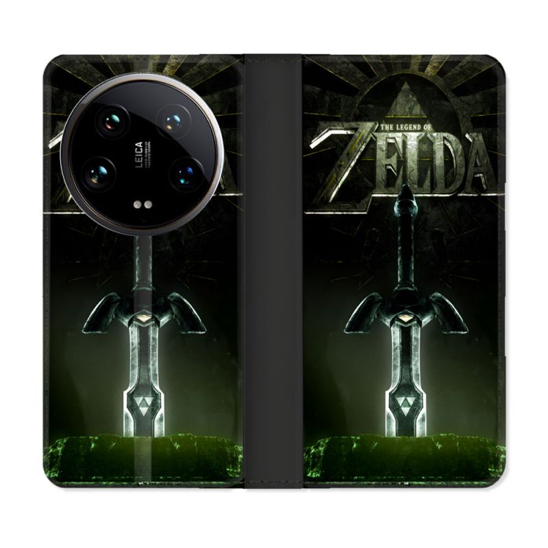 Housse cuir portefeuille Pour Xiaomi 14 Ultra Zelda