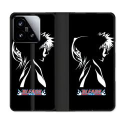 Housse cuir portefeuille Pour Xiaomi 15 Manga Bleach Duo
