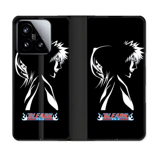 Housse cuir portefeuille Pour Xiaomi 15 Manga Bleach Duo