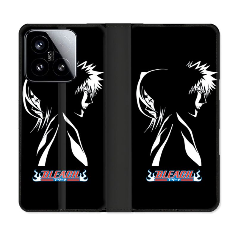 Housse cuir portefeuille Pour Xiaomi 15 Manga Bleach Duo