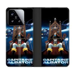 Housse cuir portefeuille Pour Xiaomi 15 Manga Capitaine Albator