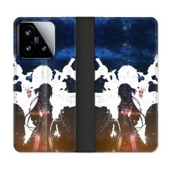 Housse cuir portefeuille Pour Xiaomi 15 Manga SAO sword Art Online Asuna