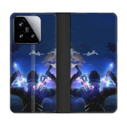 Housse cuir portefeuille Pour Xiaomi 15 Manga SAO sword Art Online Epee
