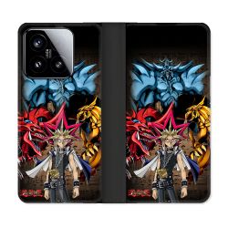 Housse cuir portefeuille Pour Xiaomi 15 Manga Yu Gi Oh