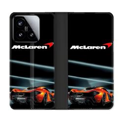 Housse cuir portefeuille Pour Xiaomi 15 Mc Laren