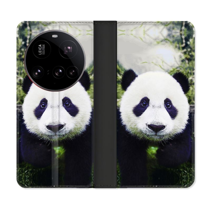 Housse cuir portefeuille Pour Xiaomi 15 Ultra Animal Panda Color