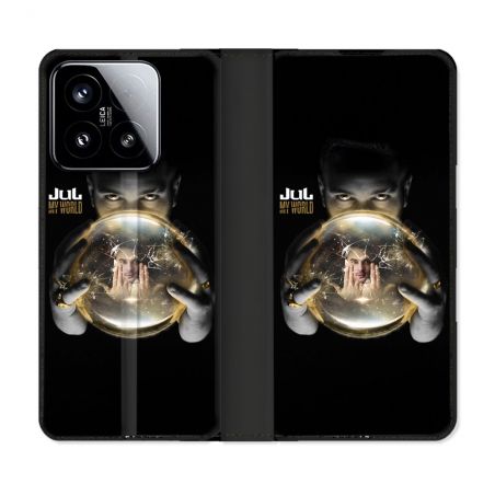 Housse cuir portefeuille Pour Xiaomi 15 Musique Jul Affiche