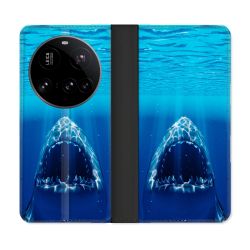Housse cuir portefeuille Pour Xiaomi 15 Ultra Animal Requin Dent