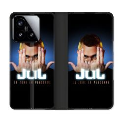 Housse cuir portefeuille Pour Xiaomi 15 Musique Jul Signe