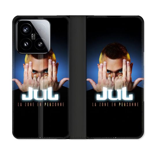 Housse cuir portefeuille Pour Xiaomi 15 Musique Jul Signe