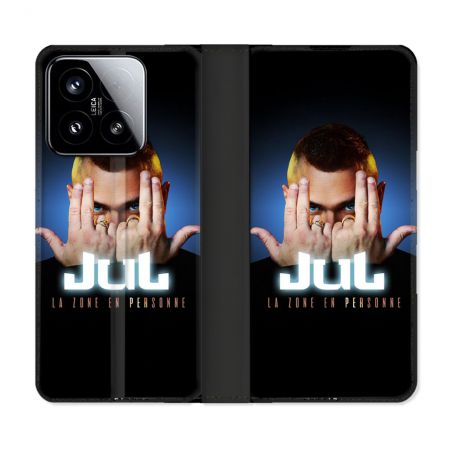 Housse cuir portefeuille Pour Xiaomi 15 Musique Jul Signe