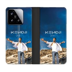 Housse cuir portefeuille Pour Xiaomi 15 Musique Kendji
