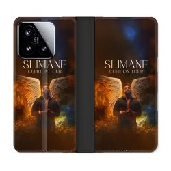 Housse cuir portefeuille Pour Xiaomi 15 Musique Slimane Ange