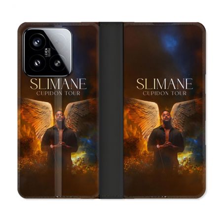 Housse cuir portefeuille Pour Xiaomi 15 Musique Slimane Ange