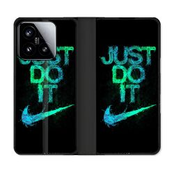 Housse cuir portefeuille Pour Xiaomi 15 Nike Just Do It